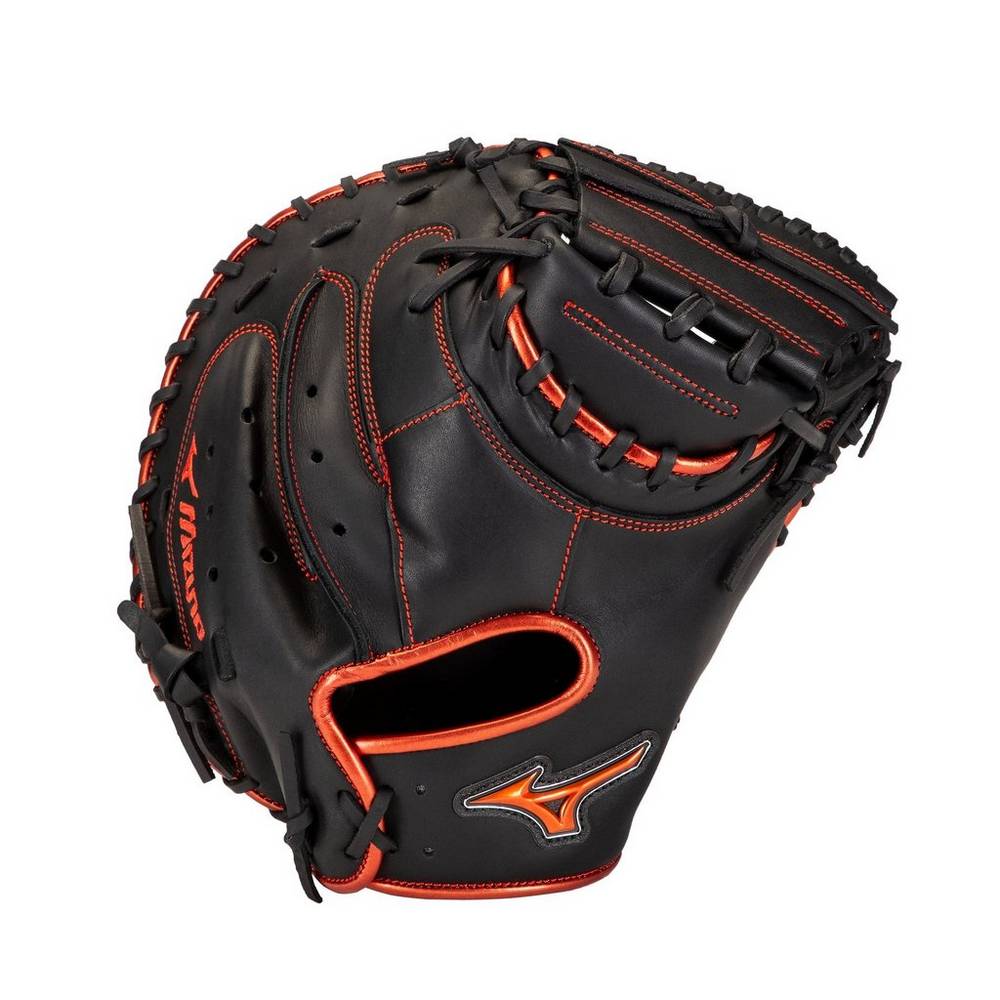 Mizuno MVP Prime SE 34" - Bayan Catchers Mitt - Siyah/Kırmızı Türkiye (BCWMSQ-029)